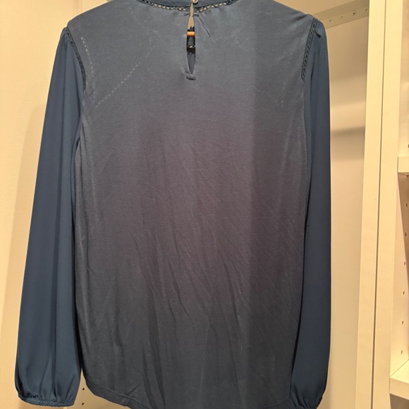 NWT Dark Teal Long Sleeve Top - Picture 3 of 3